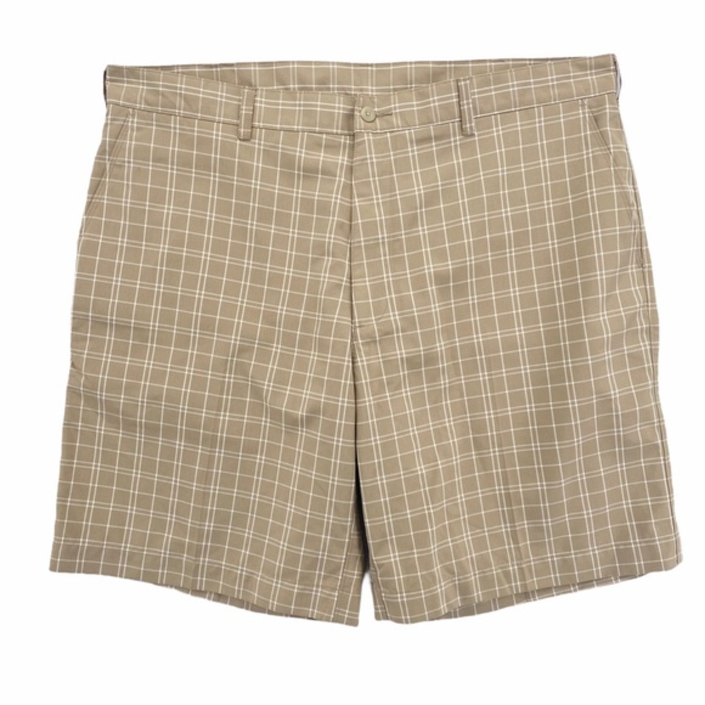 PGA TOUR Plaid Flat Front Shorts Size 40